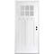 Codel Doors 36" x 80" Primed White Shaker Exterior Fiberglass Door 3068LHISPSFHER2066C49161DM - alternate 1